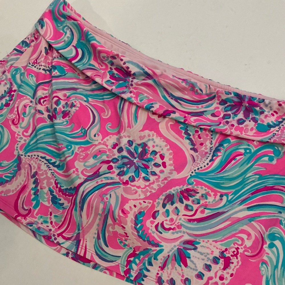 LILLY PULITZER, Women’s Calah Skirted Bikini Bottom, Size 12 - Picture 6 of 15